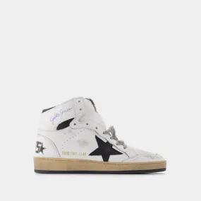 Golden Goose Deluxe Brand  Sky Star Sneakers in White Leather