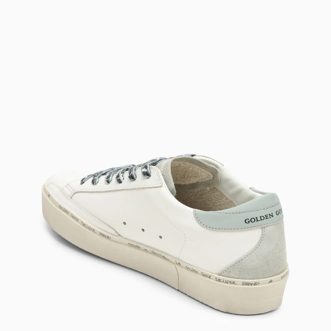 Golden Goose    Golden Goose Low Hi Star White Sneakers With Platform