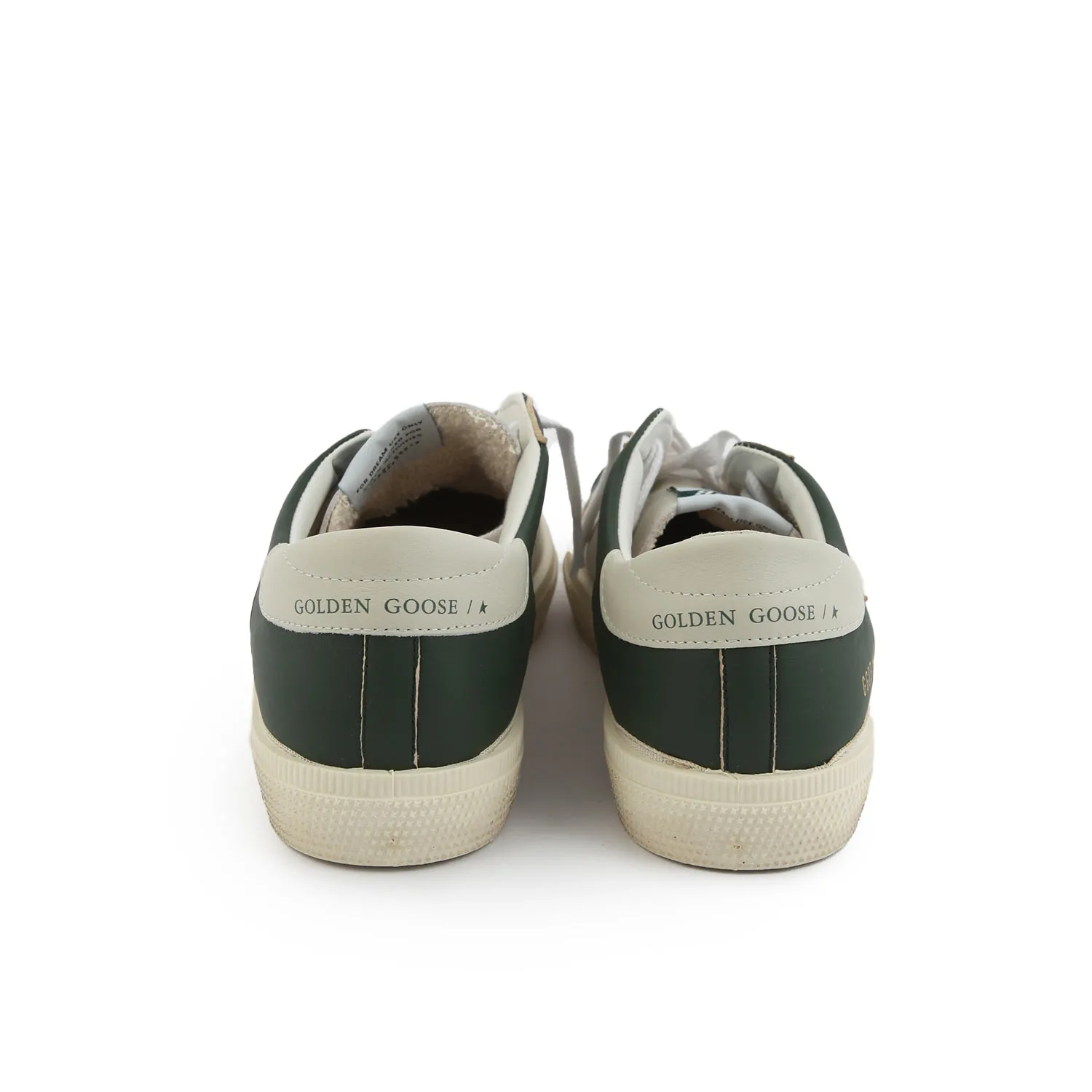 Golden Goose Green And White Unisex May Sneakers For Teens