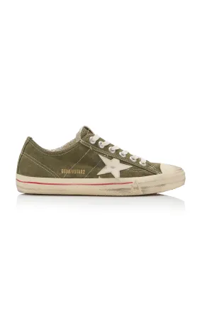 Golden Goose V-Star 2 Leather-Trimmed Suede Sneakers