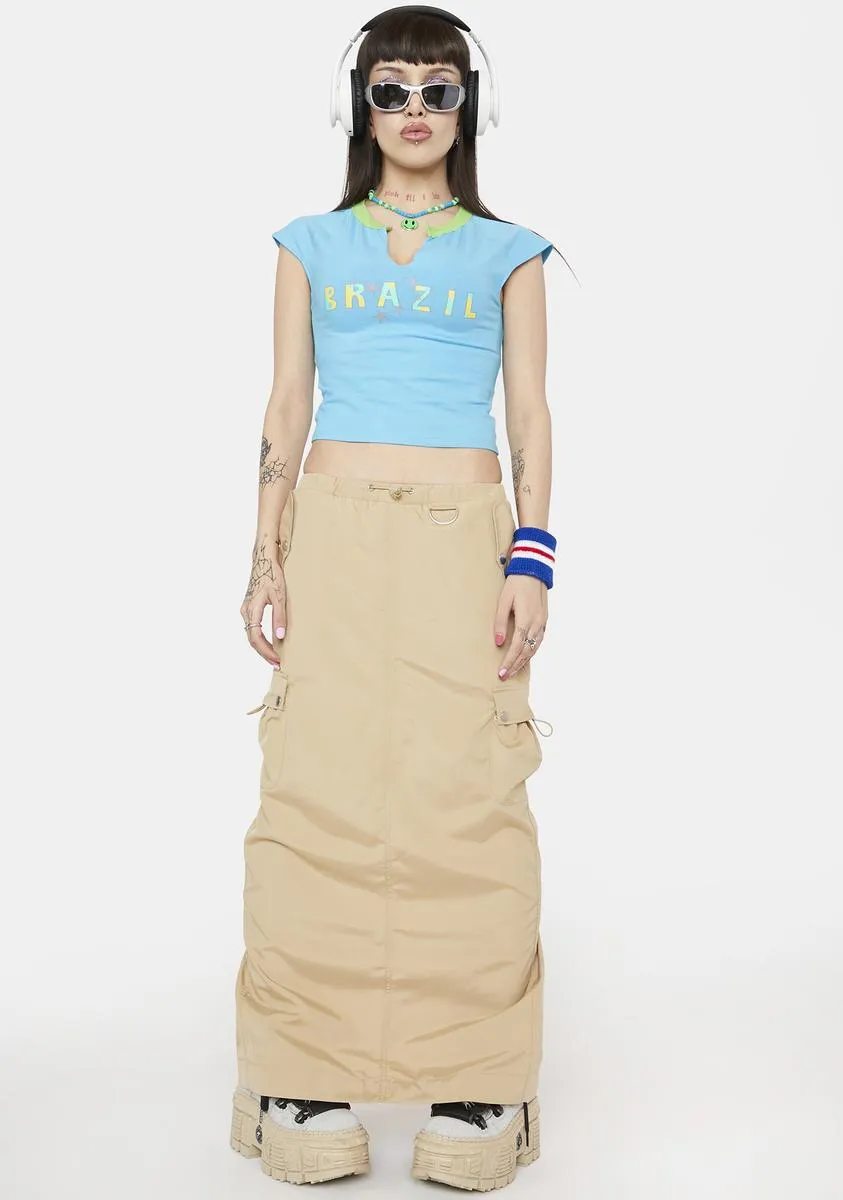 Gone Backpacking Maxi Skirt-