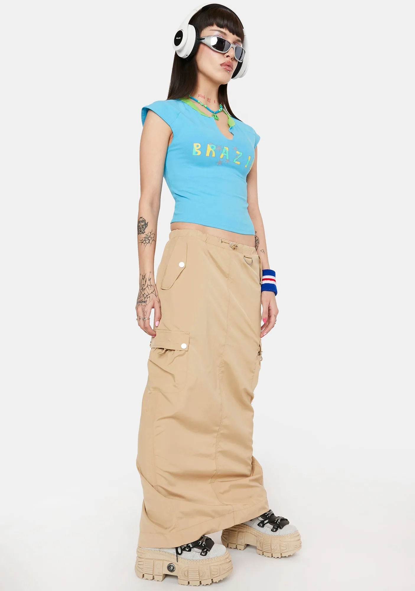 Gone Backpacking Maxi Skirt-