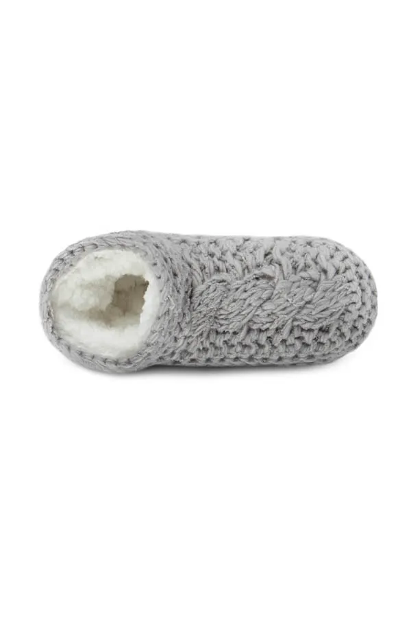 Grey Totes Chunky Knitted Slipper Socks