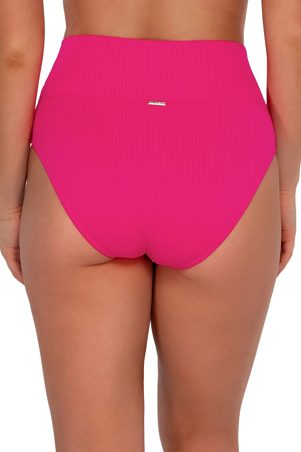 Hannah High Waist Banded Bikini Bottom