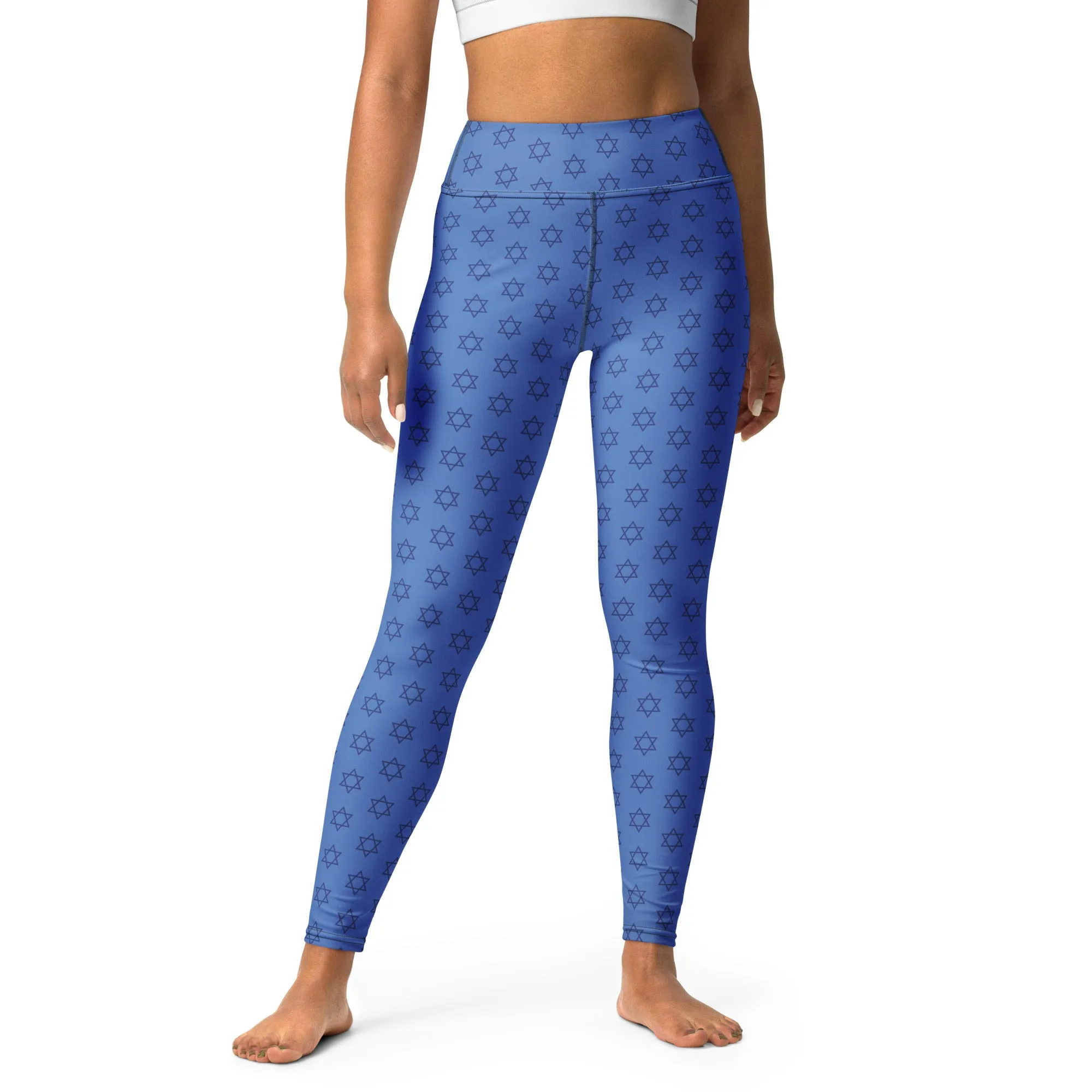 Hanukkah Print Yoga Leggings