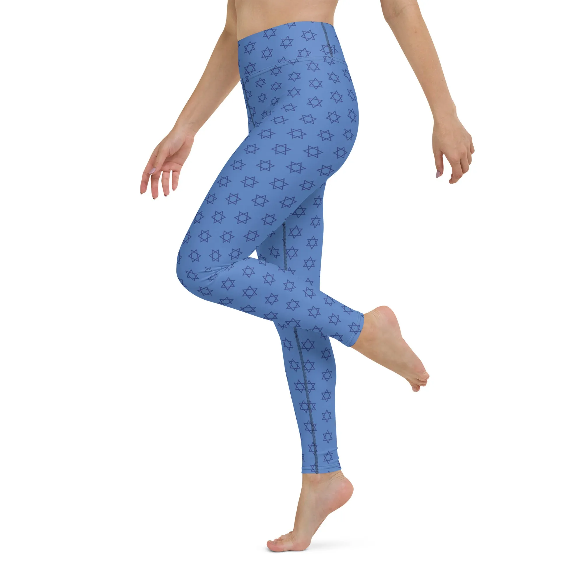 Hanukkah Print Yoga Leggings