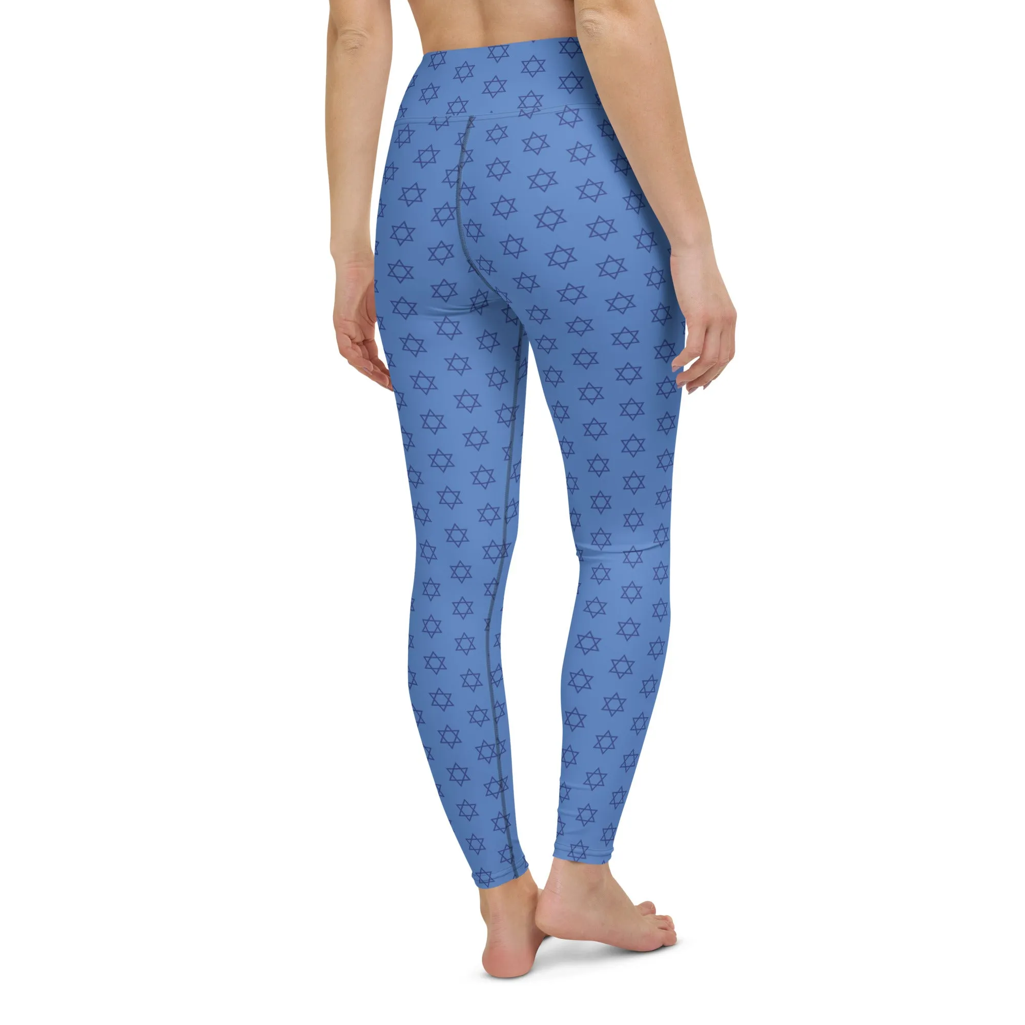 Hanukkah Print Yoga Leggings