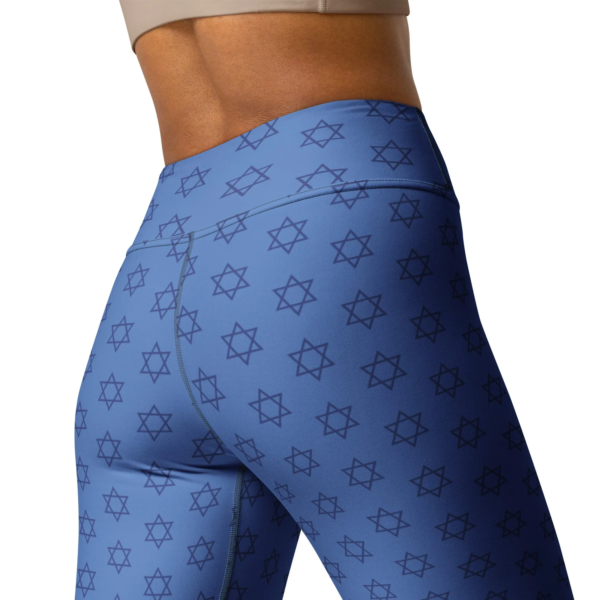 Hanukkah Print Yoga Leggings