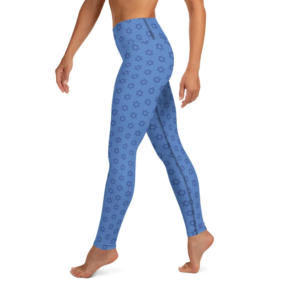 Hanukkah Print Yoga Leggings