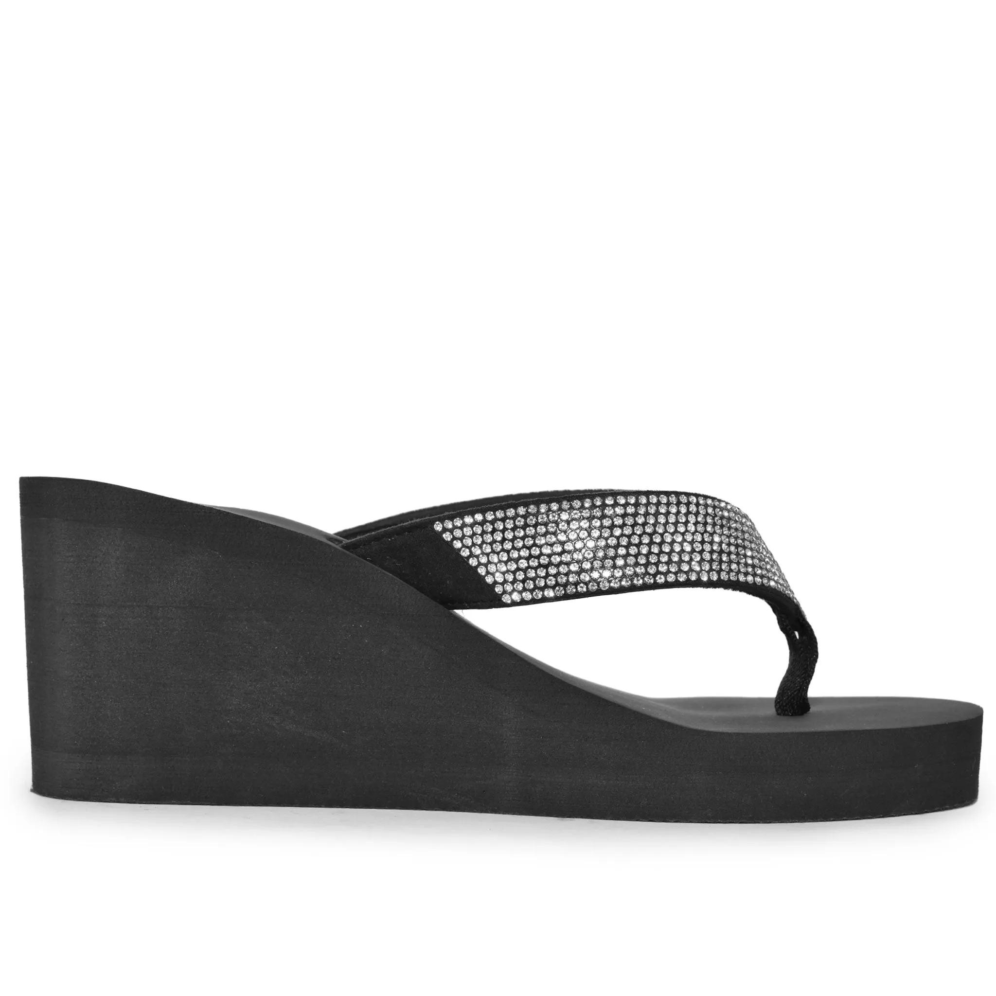 HEATWAVE-01 Retro Platform Wedge Foam Flip Flop Sandals