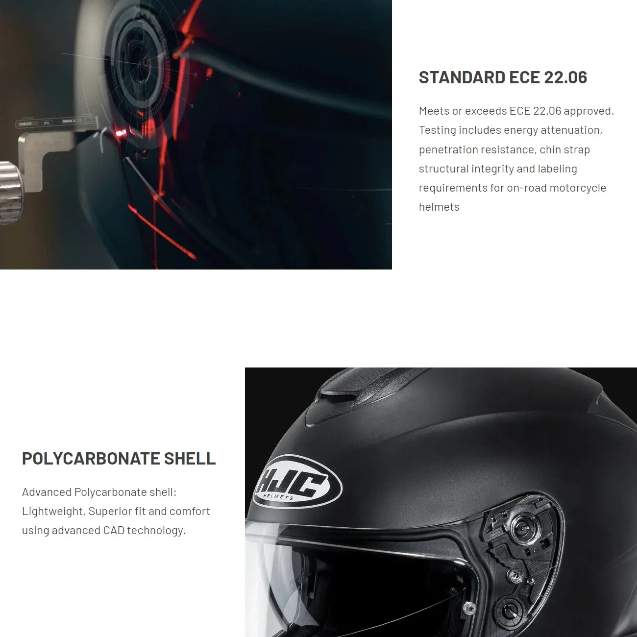 HJC C70N Plain Helmet - Matt Black