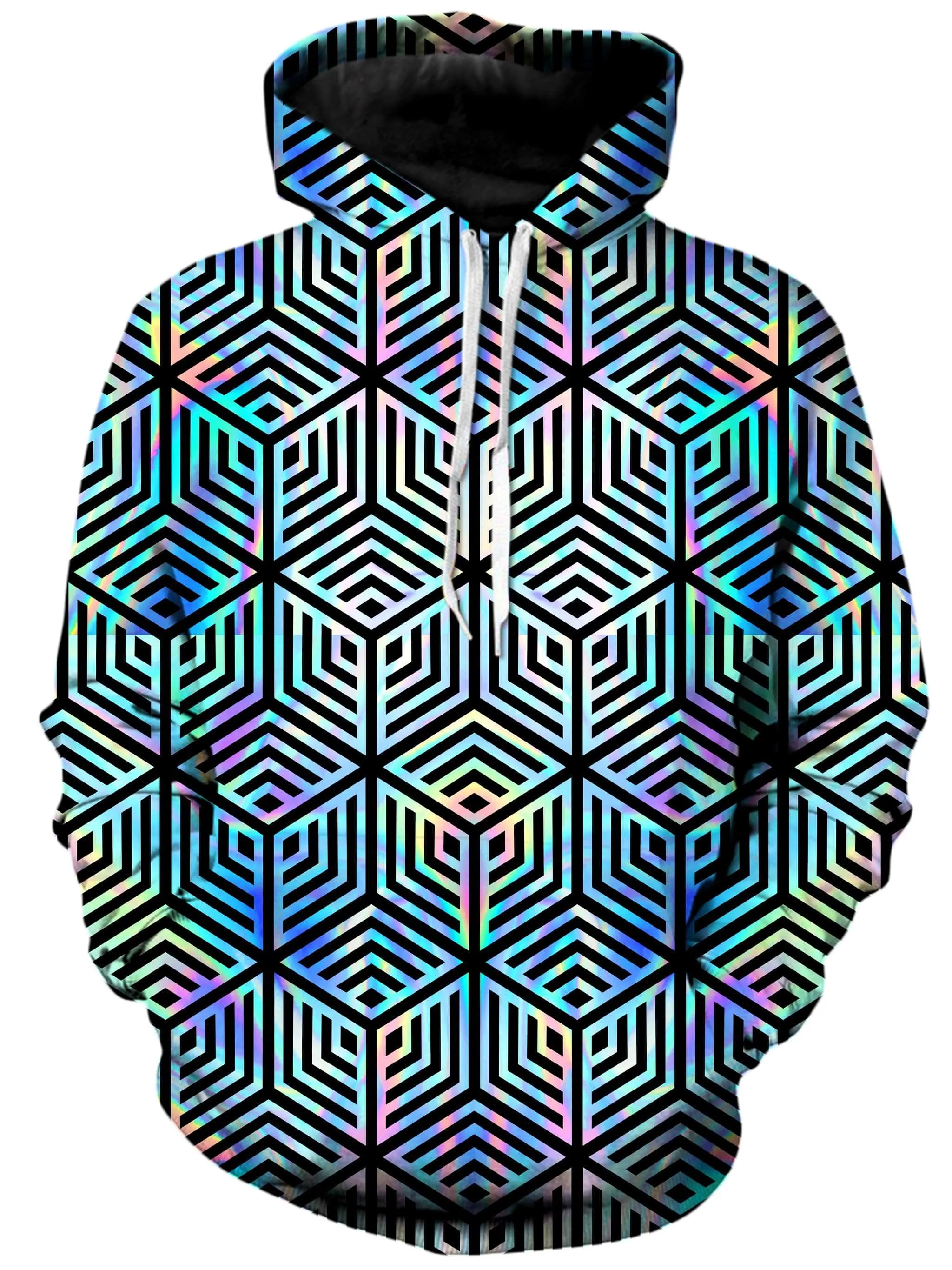 Holographic Hexagon Hoodie and Joggers with PM 2.5 Face Mask Combo