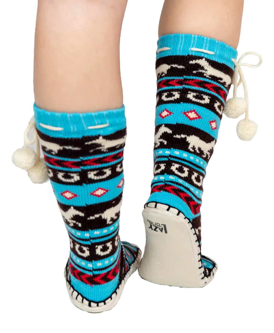 Horse Fair Isle Adult Horse Mukluk Slipper