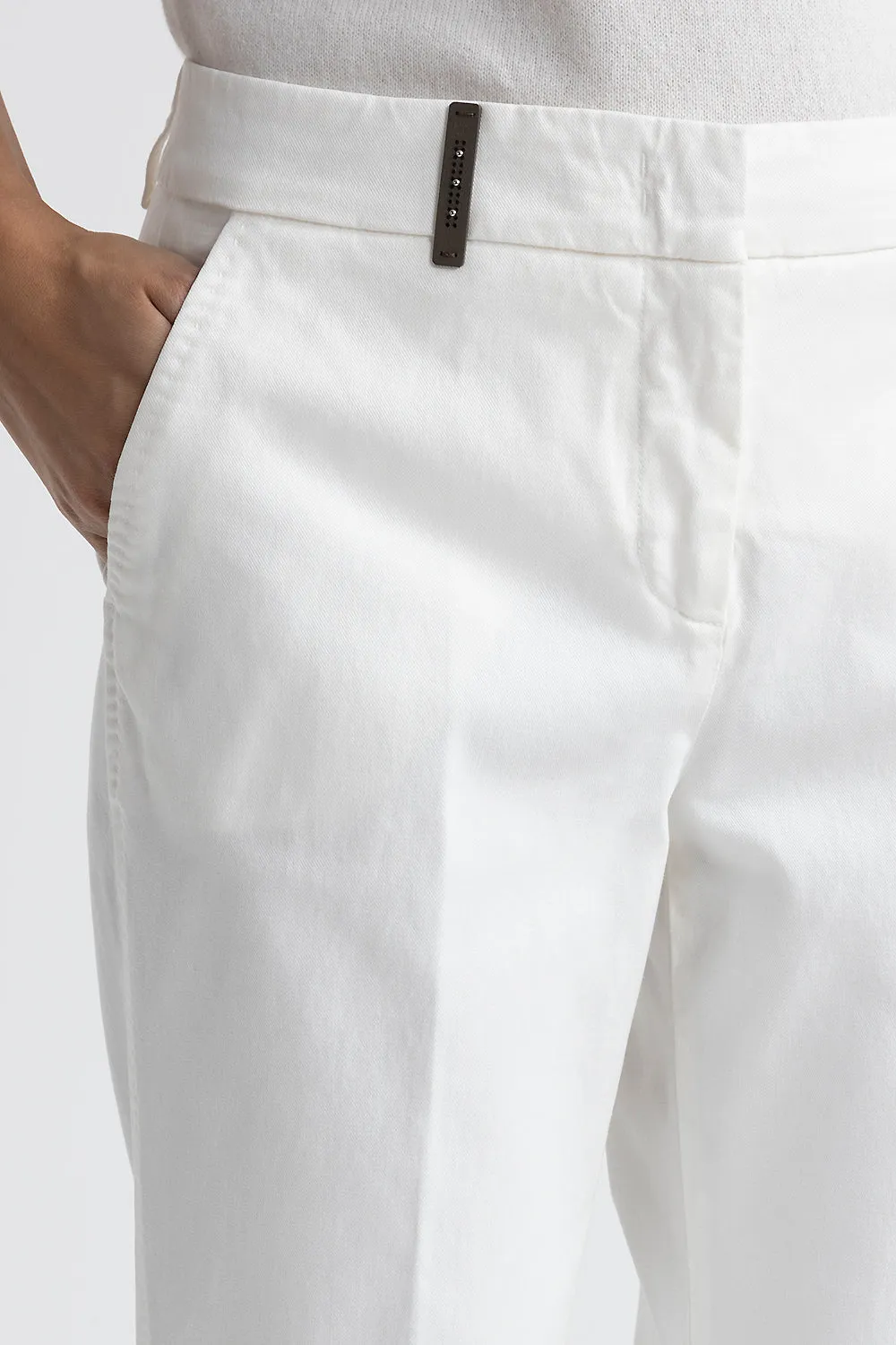 Iconic 4718 cotton silk gabardine and tencel trousers