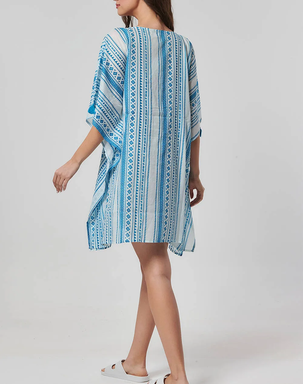 INDIRA SHORT PRINTED KAFTAN