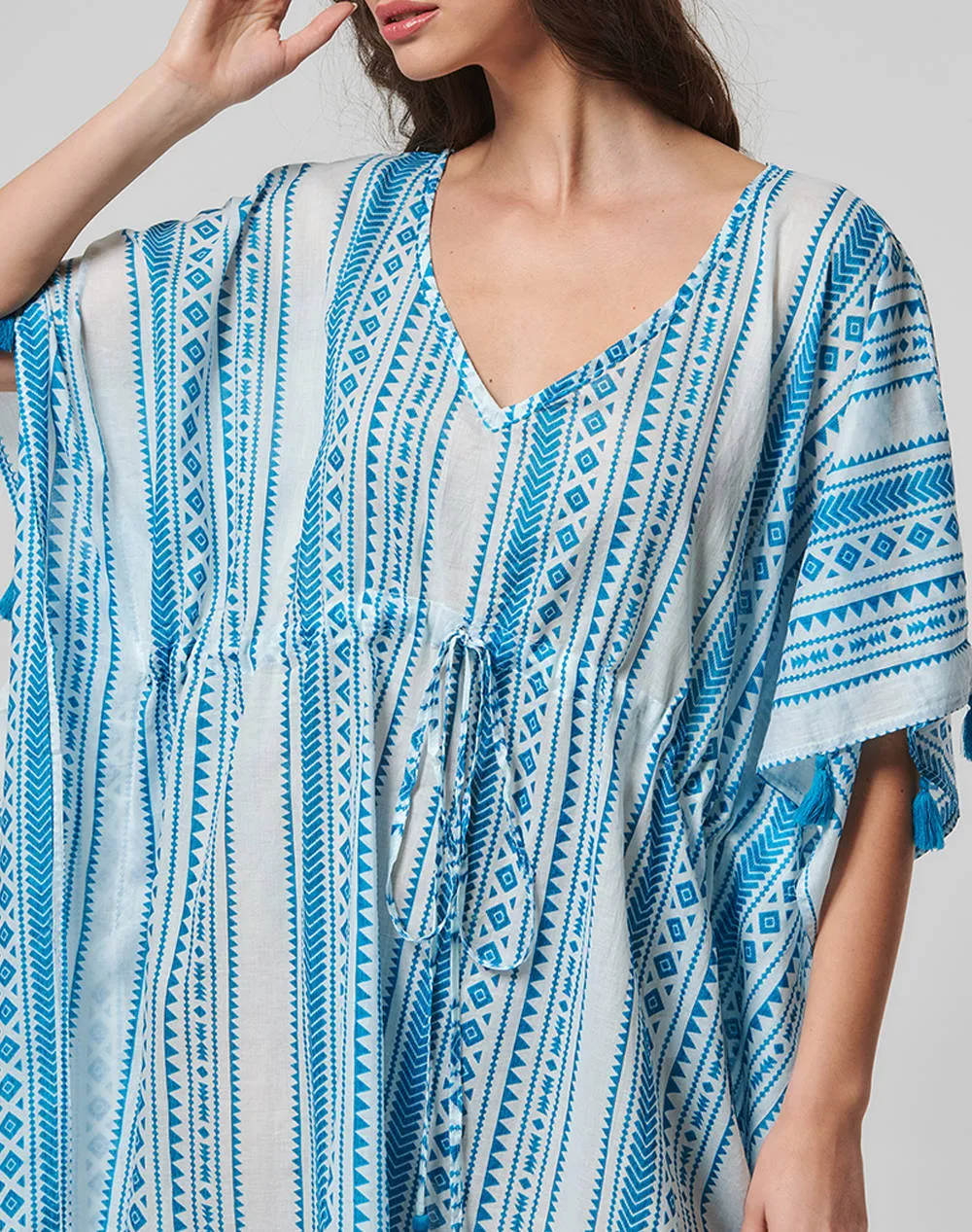 INDIRA SHORT PRINTED KAFTAN