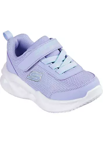 Infant Girls Blue Sola Glow Trainers by Skechers | Look Again