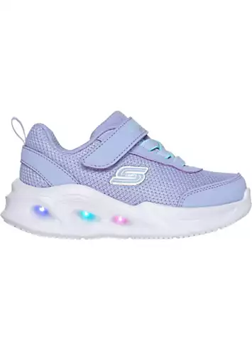 Infant Girls Blue Sola Glow Trainers by Skechers | Look Again