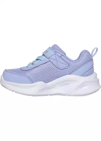 Infant Girls Blue Sola Glow Trainers by Skechers | Look Again