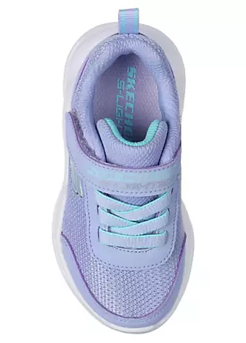 Infant Girls Blue Sola Glow Trainers by Skechers | Look Again