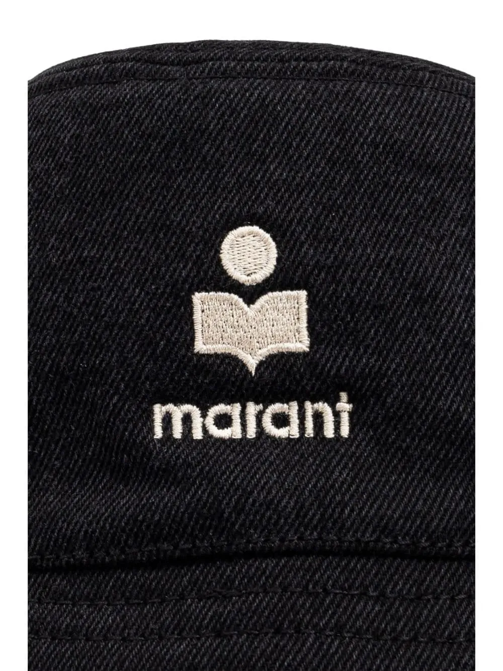 ISABEL MARANT logo patch bucket hat - Black