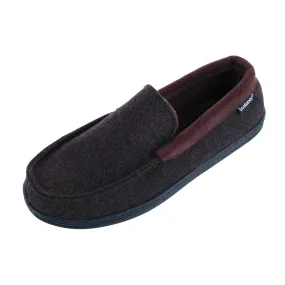 Isotoner Men's Herringbone Logan Moccasin Slipper