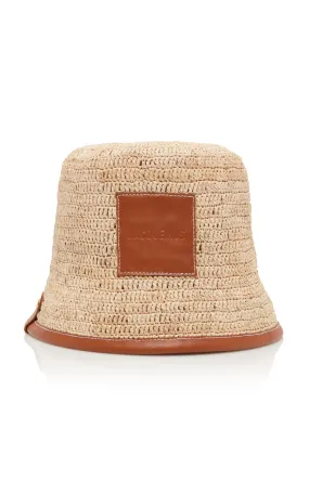 Jacquemus Le Bob Soli Raffia Bucket Hat