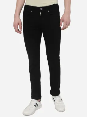 Jet Black Washed Straight Fit Jeans | Greenfibre