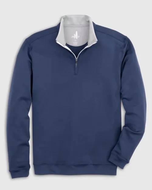 Johnnie-O Diaz Performance 1/4 Zip Pullover: Navy