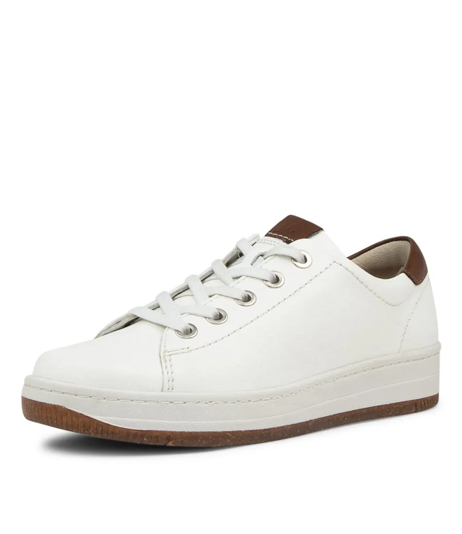 JOSEF SEIBEL Kim 02 Weiss Kombi Leather Sneakers