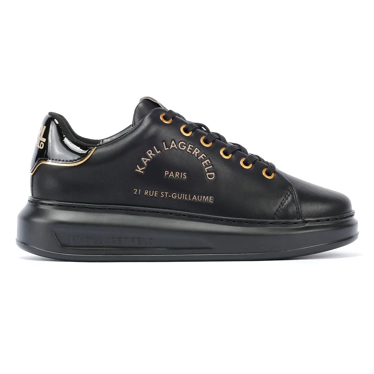 Karl Lagerfeld Kapri Metal Maison Glitter Women's Black/Gold Trainers