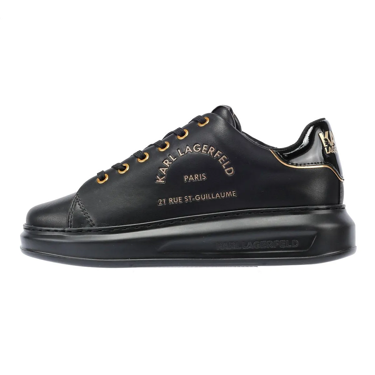 Karl Lagerfeld Kapri Metal Maison Glitter Women's Black/Gold Trainers