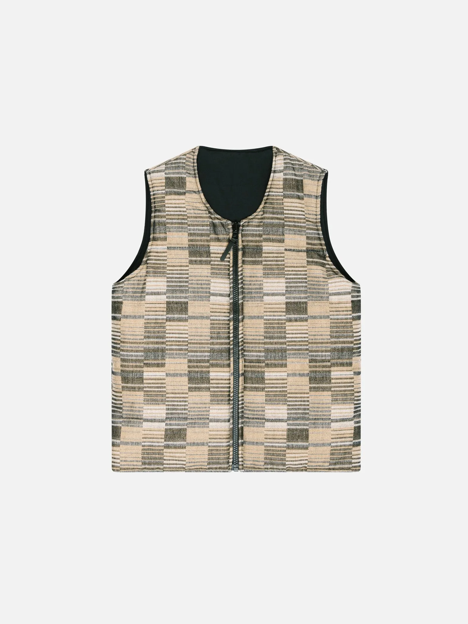 Kestin   Fala Reversible Vest Black/ Jacquard