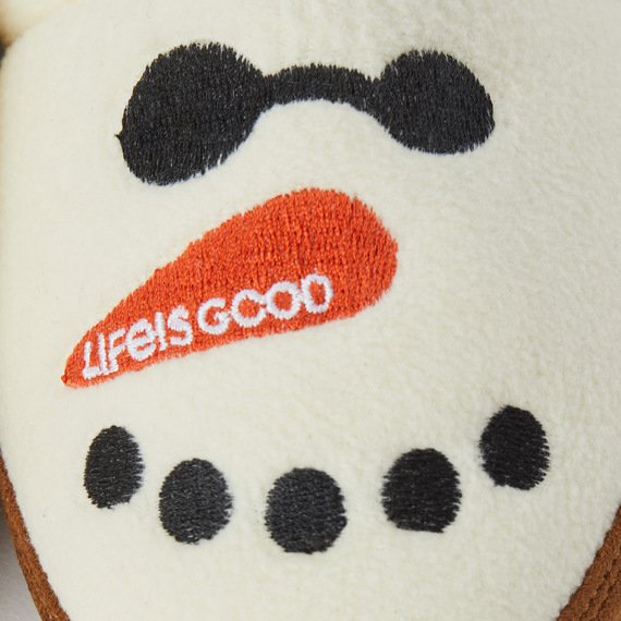 Kids Snowman Fleece A-Line Slipper