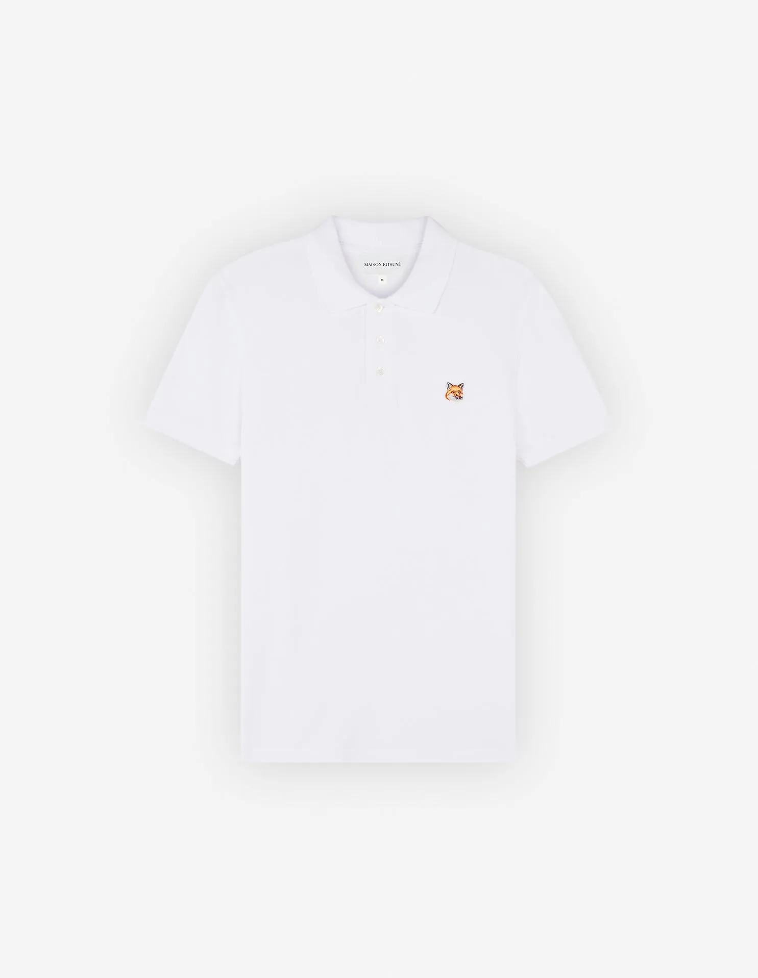 Kitsune  M White Foxhead Regular Polo