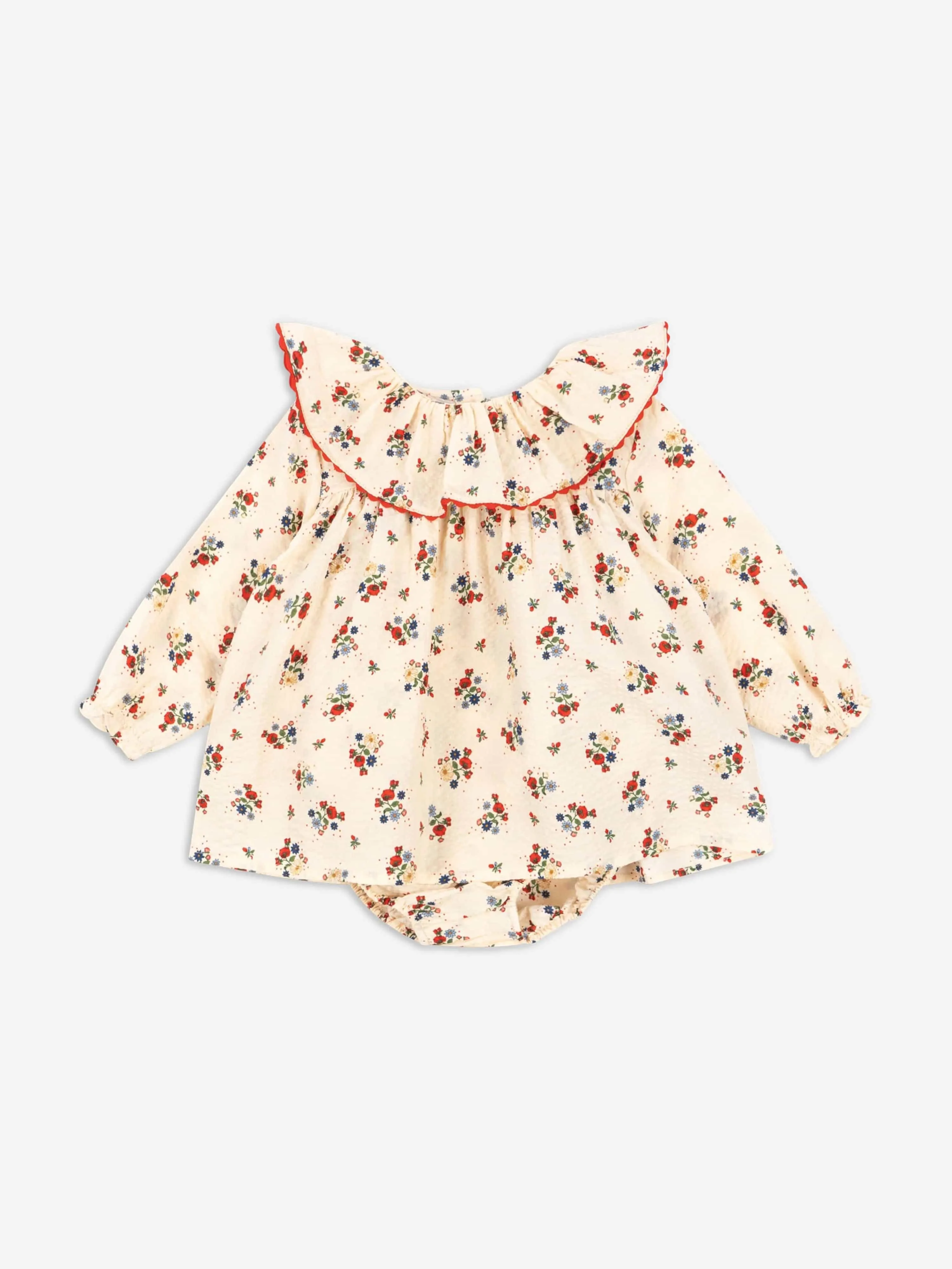 Konges Sljd Baby Girls Bella Frill Romper in Multicolour