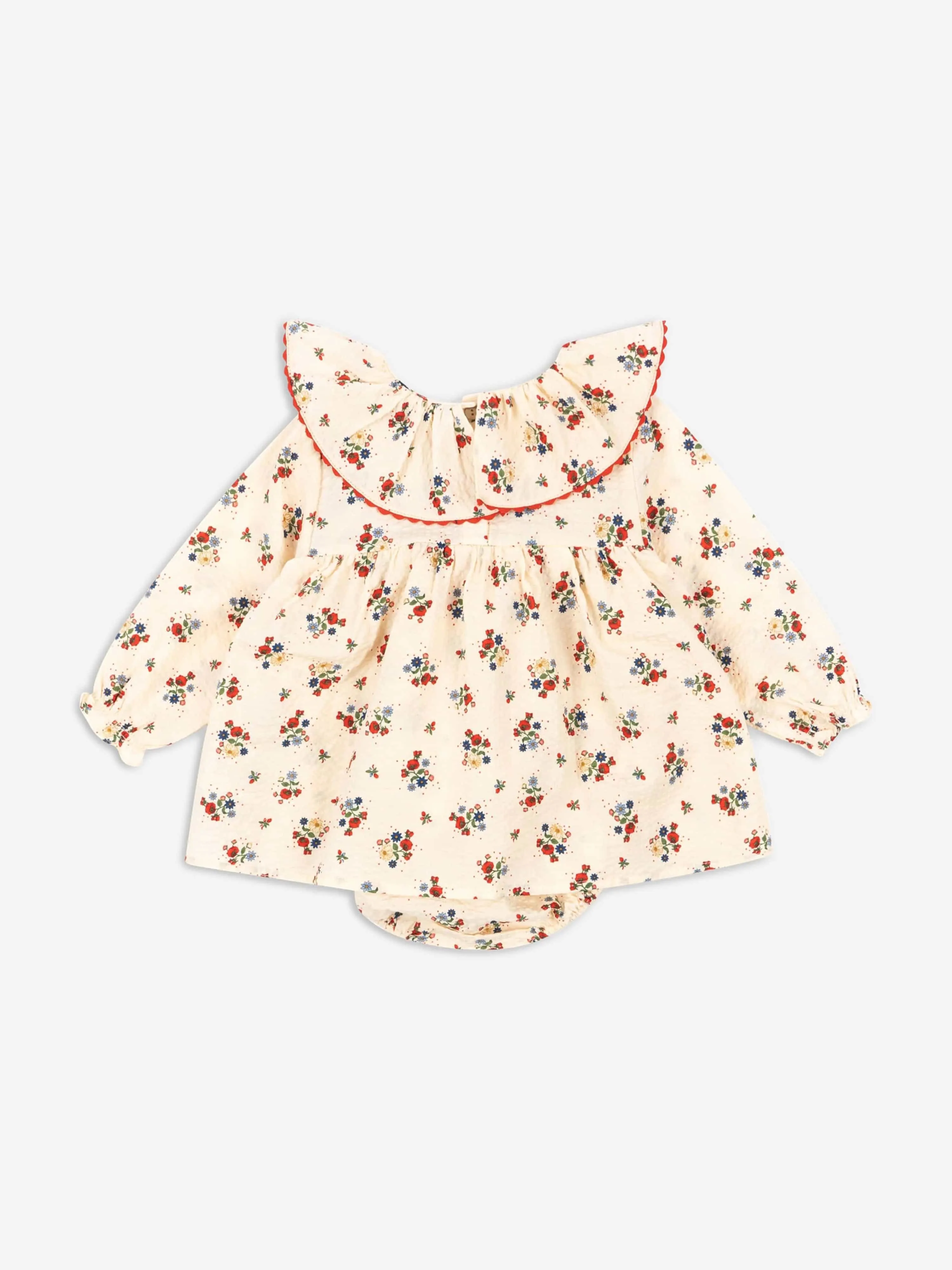 Konges Sljd Baby Girls Bella Frill Romper in Multicolour