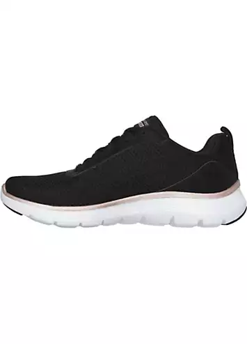 Ladies Black Flex Appeal 5.0 Trainers by Skechers | Look Again