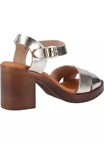 Ladies Gold Georgia Sandals by Hush Puppies | Look Again