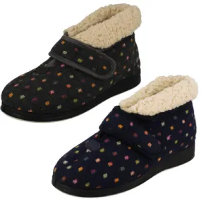 Ladies Padders Extra Wide Slipper - Bess