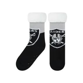 Las Vegas Raiders Colorblock Footy Slipper Socks