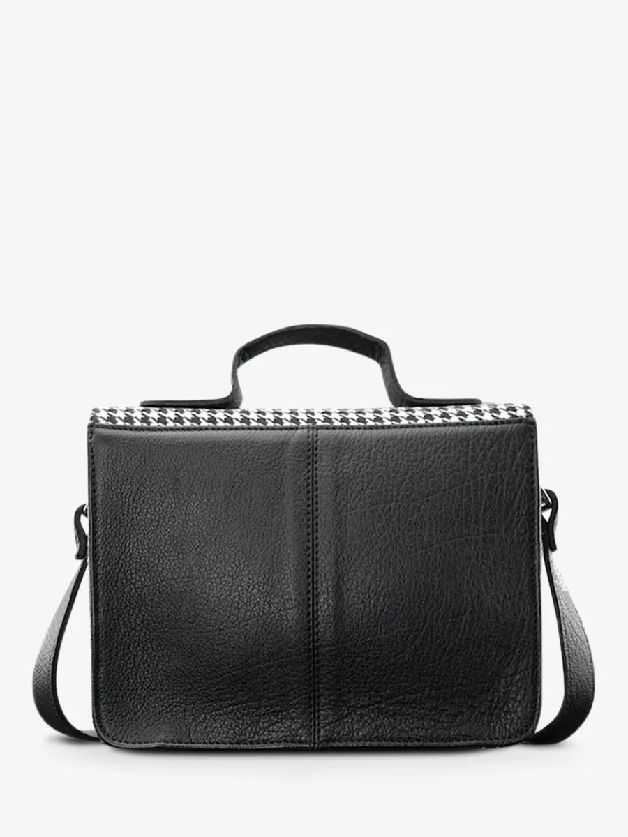 leather hand bag for woman Black - Mademoiselle George Grand Prix Black | PAUL MARIUS