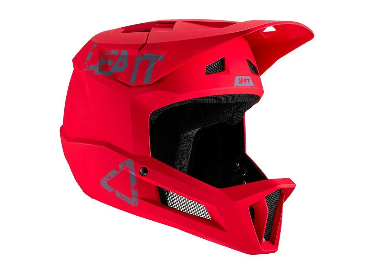 Leatt MTB 1.0 DH Full Face Helmet -  Chilli - 2021