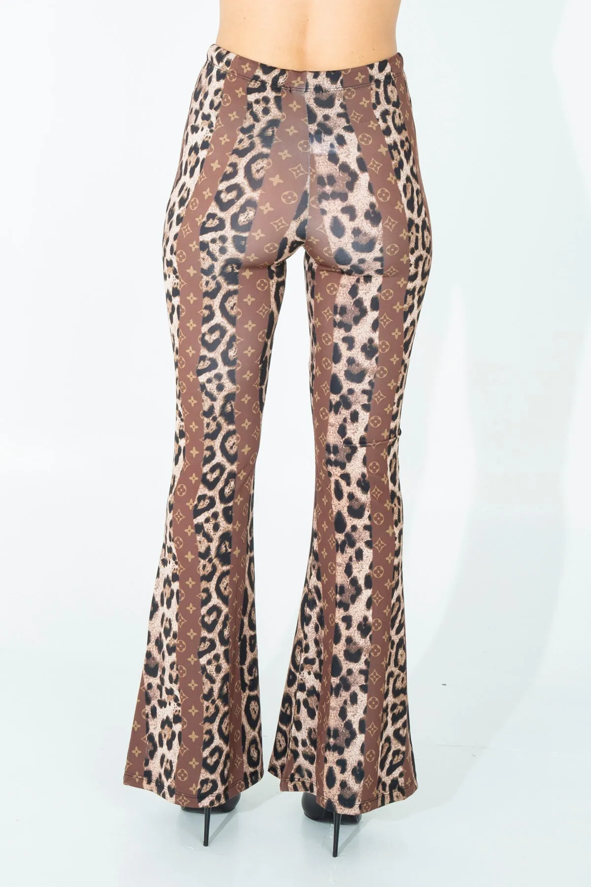 Leggings animalier a zampa