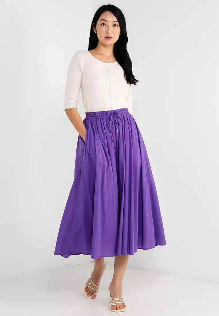 LEPSIM WOMENS WOVEN SKIRT