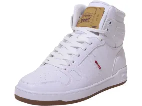 Levi's Men's 521-BB-HI-Pebbled-UL Sneakers High Top White/Gum Sz: 7.5 519708