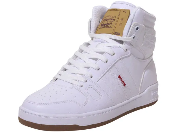 Levi's Men's 521-BB-HI-Pebbled-UL Sneakers High Top White/Gum Sz: 8.5 519708