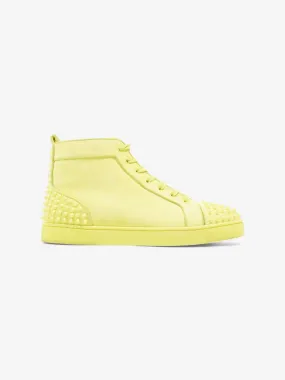 Lou Spikes II Sneakers Neon Yellow Suede EU 46 UK 12