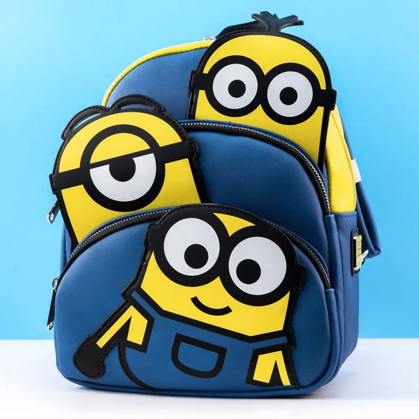 Loungefly x Universal Minions Triple Pocket Mini Backpack