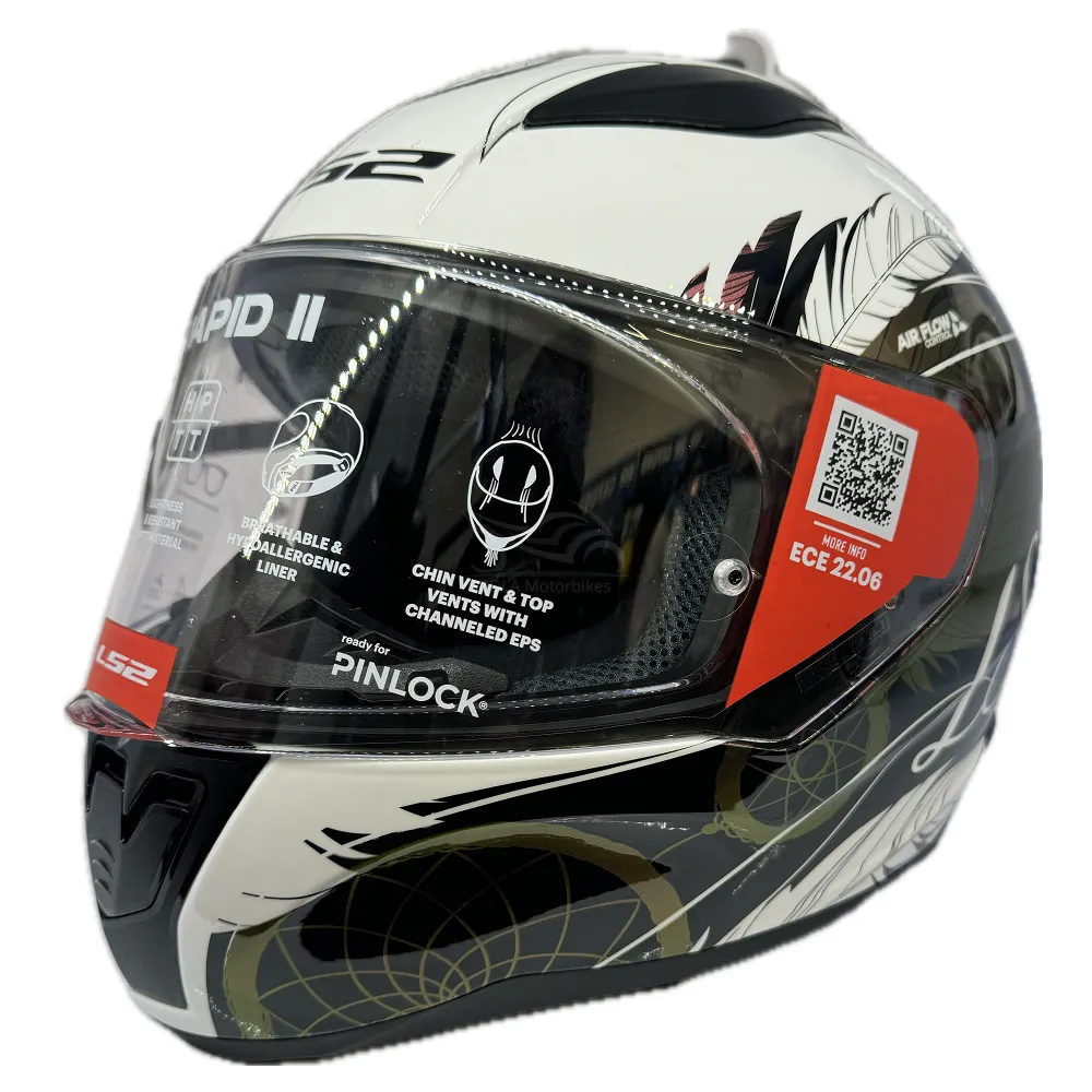 LS2 FF353 Rapid II Boho Helmet - White/Black/Pink